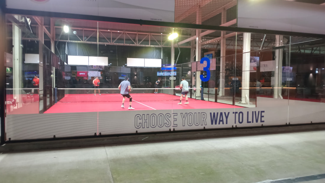 Instalaciones deportivas de pádel para calentar antes del partido